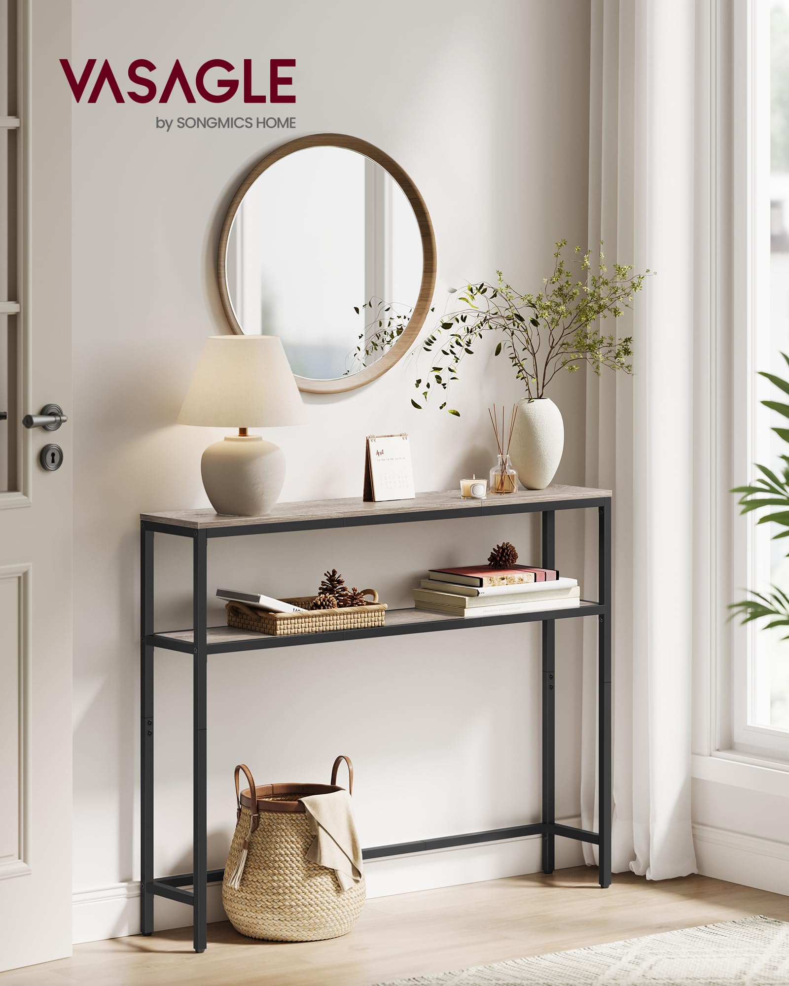 Amazon.com: VASAGLE Console Table, 2-Tier Sofa Table, 7.9 x